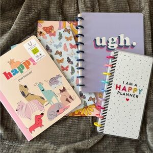 Happy Planner etc. Notebooks and folder bundle